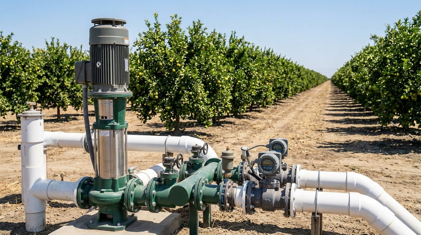 Well and Pump Sizing for Central Valley Citrus Orchards