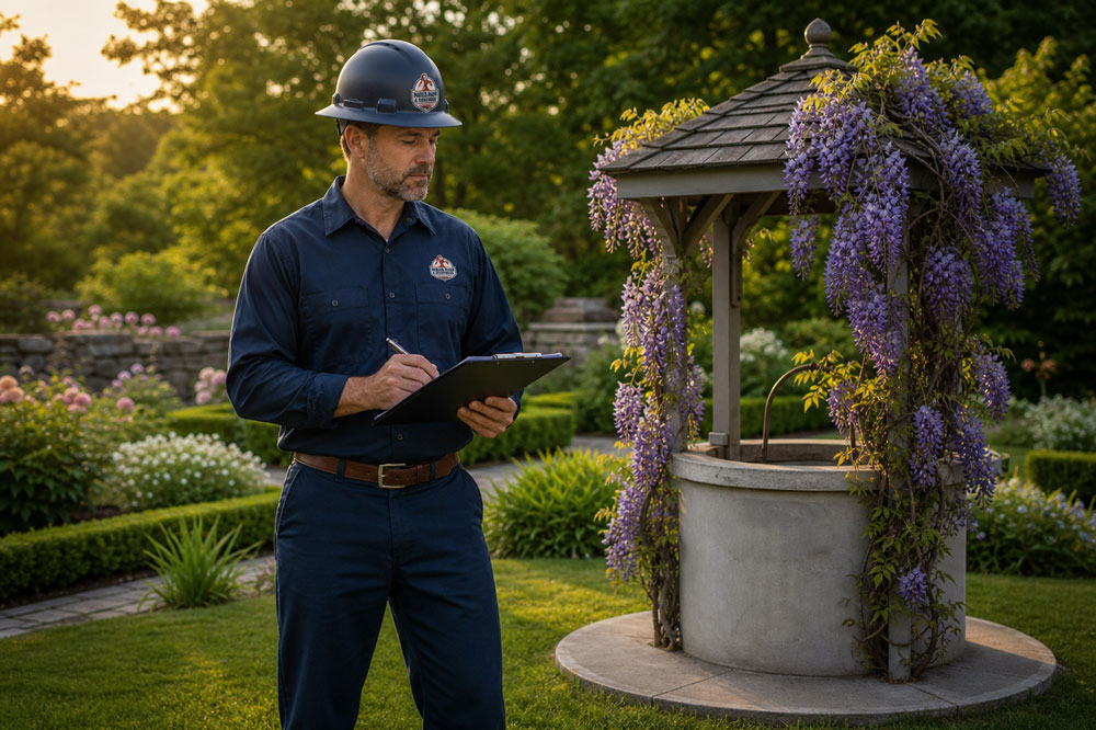 Well inspection and water quality testing for real estate escrow compliance